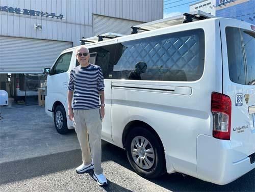 ベバストヒーターのコンピューター診断に来てくれたキャラバンのIさん