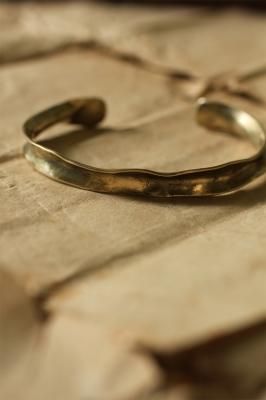 Brass Frill Bangle #2 - Plain
