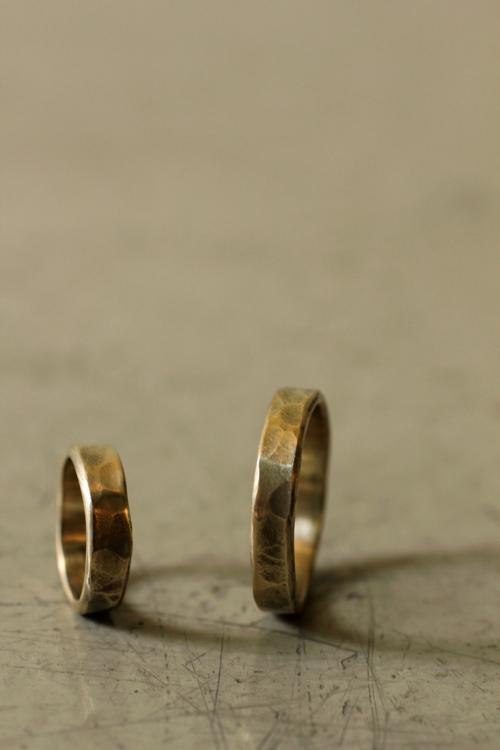 ペア 真鍮 フラット リング - Pair Brass Flat Ring 3mm - IRRE