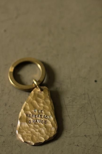 真鍮 ティアドロップ キーホルダー - Brass Tear Drop Key Holder - IRRE