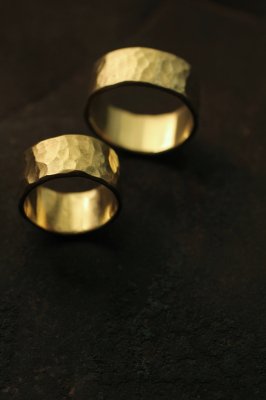 Pair Brass Broad Ring