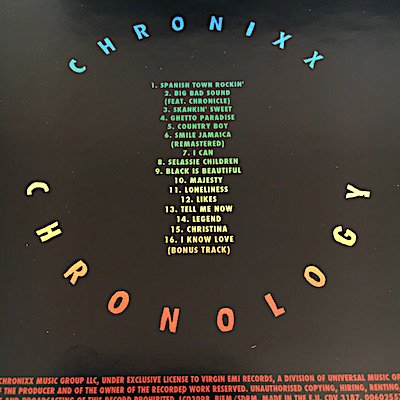 CHRONIXX CHRONOLOGY CD