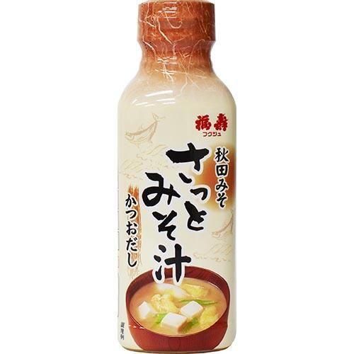 秋田味噌×かつおダシ】福寿さっとみそ汁 350g - 秋田の醤油・味噌の