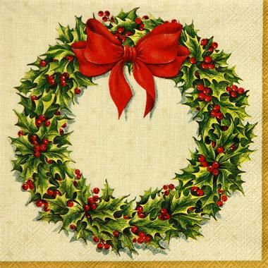 トールペイント クリスマスリース