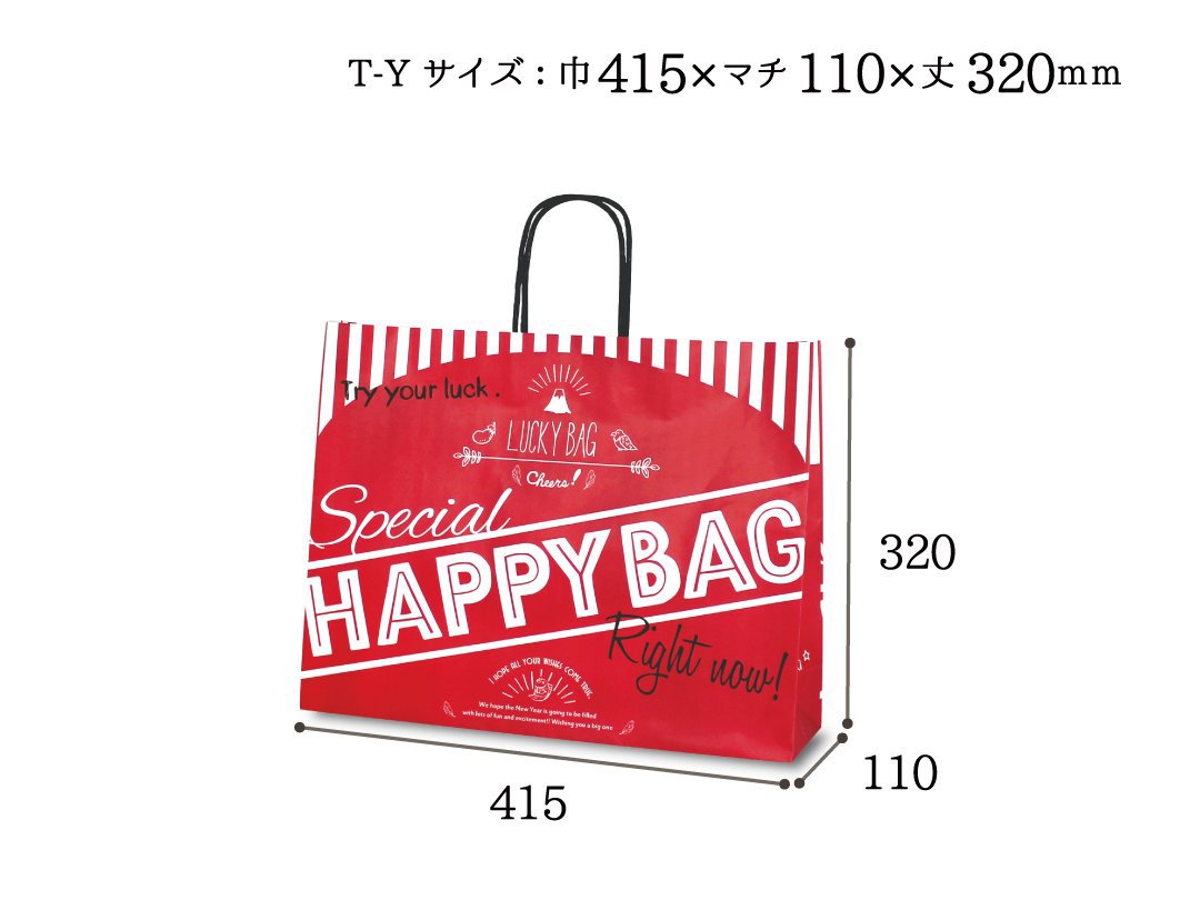 紙袋　T-Y　HAPPY BAG