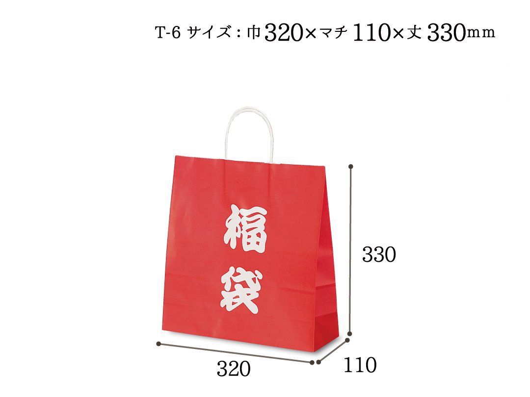 紙袋　T-6　福袋(文字)