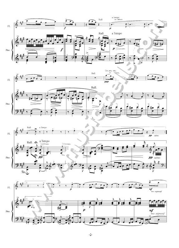 ラヴェル ソナチネ フルートとピアノ（神岡英夫編） - 楽譜出版社