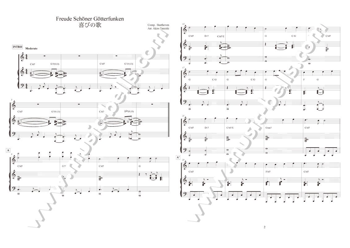 ベートーヴェン交響曲6〜9、ピアノ連弾譜 - 器材