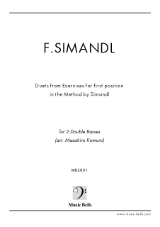 シマンドル教則本ファーストポジションの練習譜に基づくコントラバス 
