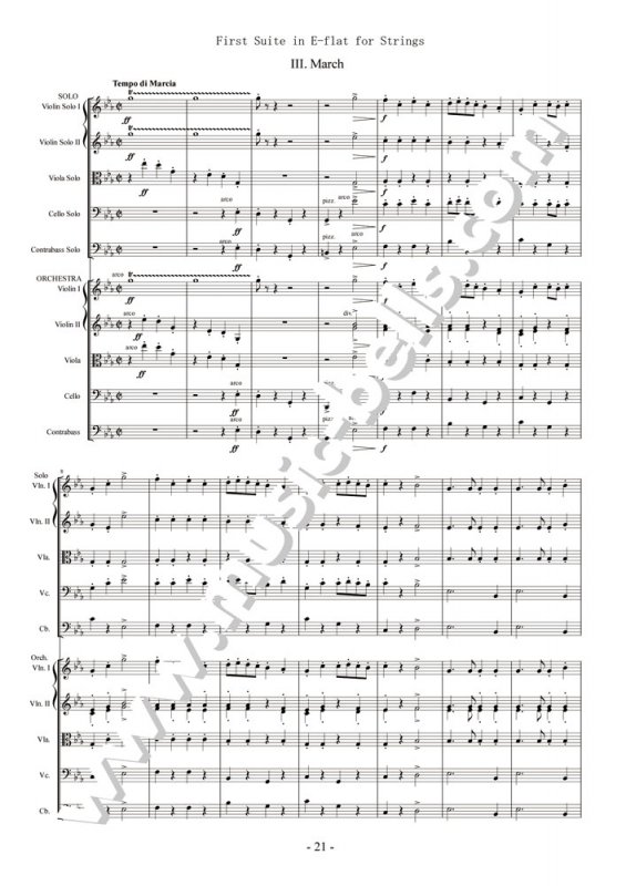 ホルスト：吹奏楽のための第1組曲 変ホ長調 Op.28/1,H.105/