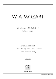 W.A.モーツァルト ディヴェルティメント第８番K.213より第１楽章 ...