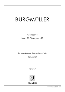 ブルグミュラー　「アラベスク」〜《25の練習曲》op.100より　マンドリン＆マンドチェロ二重奏（uma編）