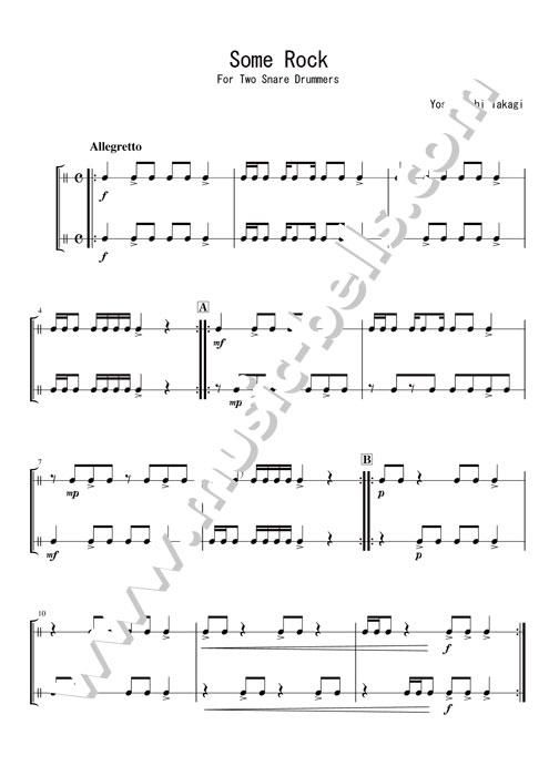Some Rock 初心者向け練習曲 スネアドラム二重奏 高木至通編 楽譜出版社 ミュージック ベルズ Music Bells Publishing Some Rock 初心者向け練習曲 スネアドラム二重奏 高木至通編 楽譜出版社 ミュージック ベルズ Music Bells Publishing