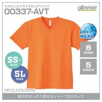 4.4オンス ドライVネックTシャツ