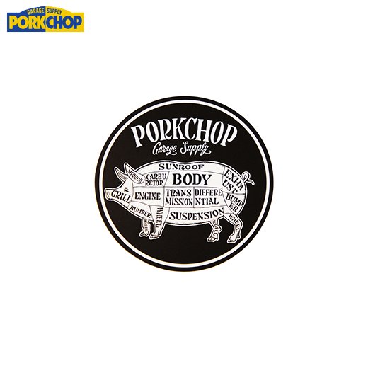 PORKCHOP Circle Sticker<img class='new_mark_img2' src='https://img.shop-pro.jp/img/new/icons50.gif' style='border:none;display:inline;margin:0px;padding:0px;width:auto;' />