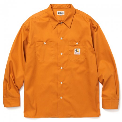 CALEE T/C Twill L/S Work Shirt<img class='new_mark_img2' src='https://img.shop-pro.jp/img/new/icons50.gif' style='border:none;display:inline;margin:0px;padding:0px;width:auto;' />