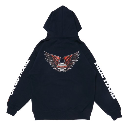 PORKCHOP B&S Wing Zip Up Hoodie<img class='new_mark_img2' src='https://img.shop-pro.jp/img/new/icons50.gif' style='border:none;display:inline;margin:0px;padding:0px;width:auto;' />