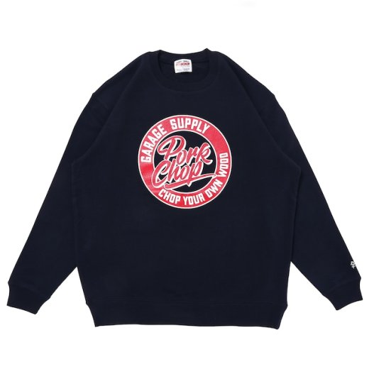 PORKCHOP Circle Script Sweat<img class='new_mark_img2' src='https://img.shop-pro.jp/img/new/icons50.gif' style='border:none;display:inline;margin:0px;padding:0px;width:auto;' />