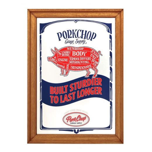 PORKCHOP Pub Mirror<img class='new_mark_img2' src='https://img.shop-pro.jp/img/new/icons50.gif' style='border:none;display:inline;margin:0px;padding:0px;width:auto;' />
