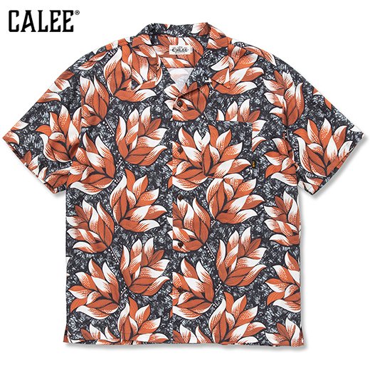 CALEE Allover Flower Pattern Amunzen Cloth S/S Shirt<img class='new_mark_img2' src='https://img.shop-pro.jp/img/new/icons50.gif' style='border:none;display:inline;margin:0px;padding:0px;width:auto;' />