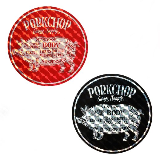 PORKCHOP Hologram Circle Sticker<img class='new_mark_img2' src='https://img.shop-pro.jp/img/new/icons50.gif' style='border:none;display:inline;margin:0px;padding:0px;width:auto;' />