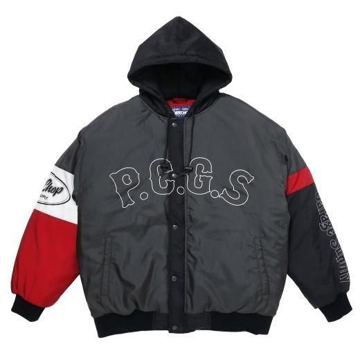 PORKCHOP HOOD STADIUM JKT Gray PORKCHOP HOOD STADIUM JKT Gray