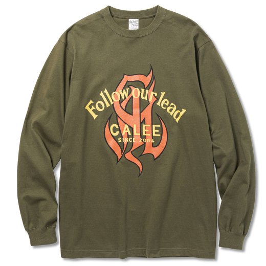 CALEE CAL Logo FOL L/S T-Shirt <img class='new_mark_img2' src='https://img.shop-pro.jp/img/new/icons6.gif' style='border:none;display:inline;margin:0px;padding:0px;width:auto;' />