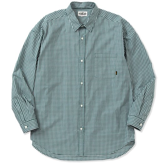CALEE Gingham Check Pattern Over Silhouette L/S Shirt<img class='new_mark_img2' src='https://img.shop-pro.jp/img/new/icons6.gif' style='border:none;display:inline;margin:0px;padding:0px;width:auto;' />