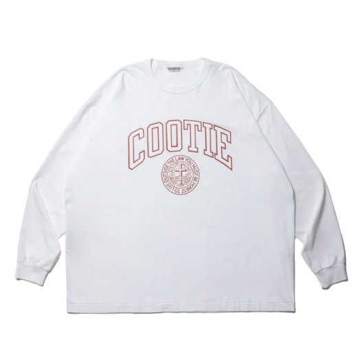COOTIE Print Oversized L/S Tee (College)<img class='new_mark_img2' src='https://img.shop-pro.jp/img/new/icons50.gif' style='border:none;display:inline;margin:0px;padding:0px;width:auto;' />