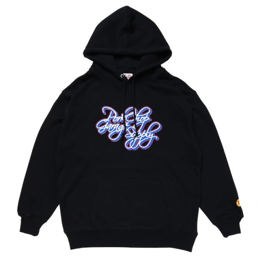 PORKCHOP Calli Script Hoodie<img class='new_mark_img2' src='https://img.shop-pro.jp/img/new/icons7.gif' style='border:none;display:inline;margin:0px;padding:0px;width:auto;' />