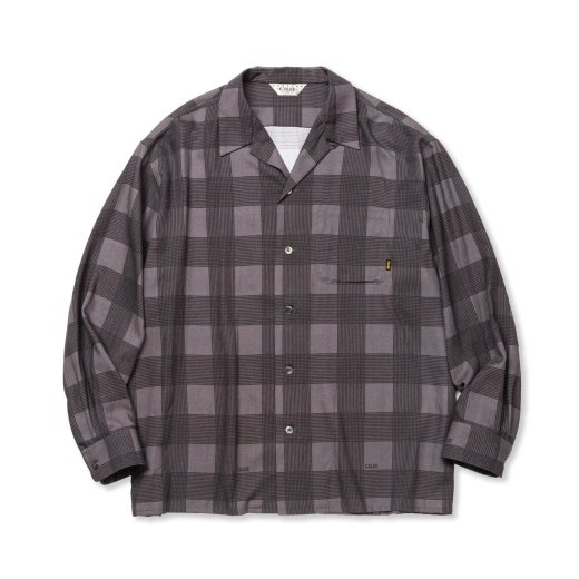 CALEE Rayon Check Open Collar L/S Shirt<img class='new_mark_img2' src='https://img.shop-pro.jp/img/new/icons50.gif' style='border:none;display:inline;margin:0px;padding:0px;width:auto;' />