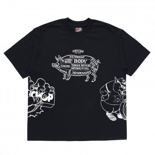 PORKCHOP 24 Multi Logos Tee<img class='new_mark_img2' src='https://img.shop-pro.jp/img/new/icons50.gif' style='border:none;display:inline;margin:0px;padding:0px;width:auto;' />
