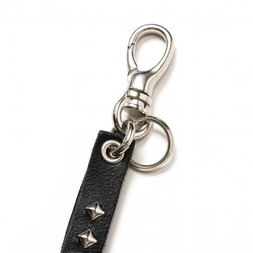 CALEE STUDS & KNITTING LEATHER キーリング CALEE - STUDS & KNITTING LEATHER LONG KEY RING ＜TYPE B