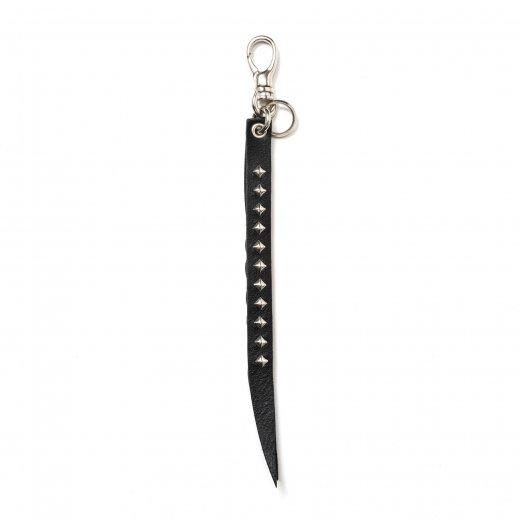 CALEE Studs & Knitting Leather Short Key Ring<img class='new_mark_img2' src='https://img.shop-pro.jp/img/new/icons50.gif' style='border:none;display:inline;margin:0px;padding:0px;width:auto;' />