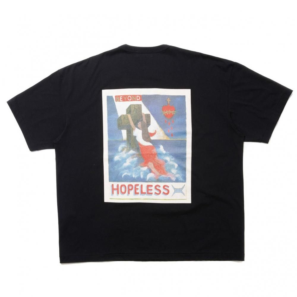 熱販売 (BEYOND Tee S/S Print COOTIE HOPELESS) Black CTE-24S324 トップス