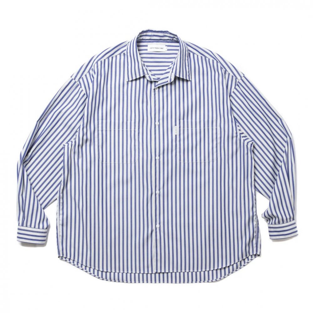 COOTIE Stripe Broad L/S Shirt CTE-24A405 Navy