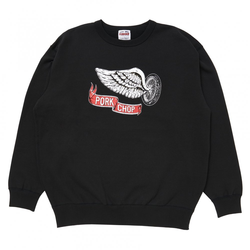 PORKCHOP Flying Wheel P Sweat<img class='new_mark_img2' src='https://img.shop-pro.jp/img/new/icons7.gif' style='border:none;display:inline;margin:0px;padding:0px;width:auto;' />