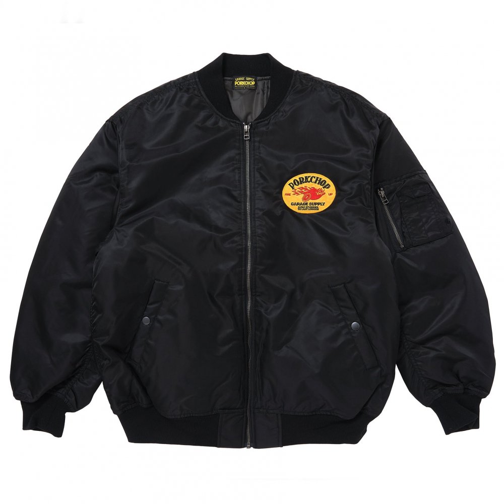 PORKCHOP Fire Up MA-1 Jacket<img class='new_mark_img2' src='https://img.shop-pro.jp/img/new/icons7.gif' style='border:none;display:inline;margin:0px;padding:0px;width:auto;' />