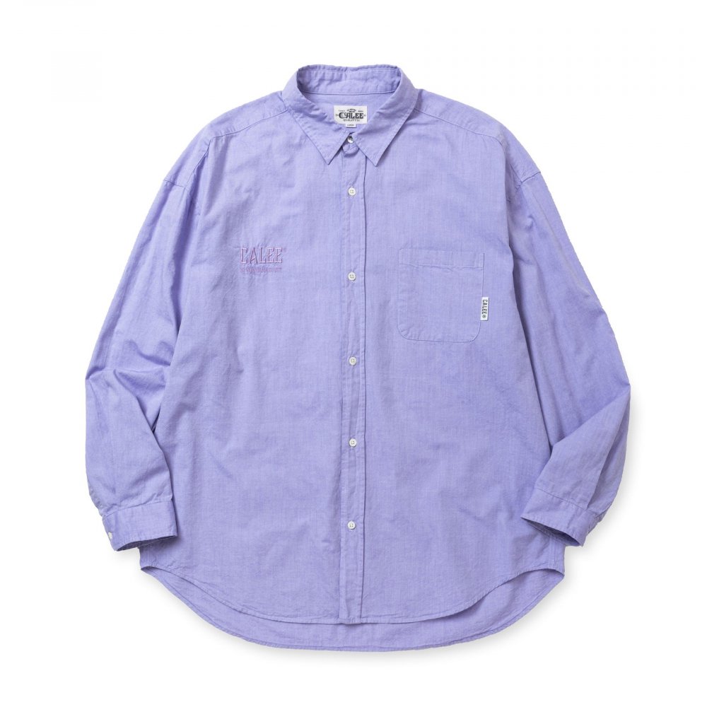 CALEE Oxford Over Silhouette L/S Shirt<img class='new_mark_img2' src='https://img.shop-pro.jp/img/new/icons6.gif' style='border:none;display:inline;margin:0px;padding:0px;width:auto;' />