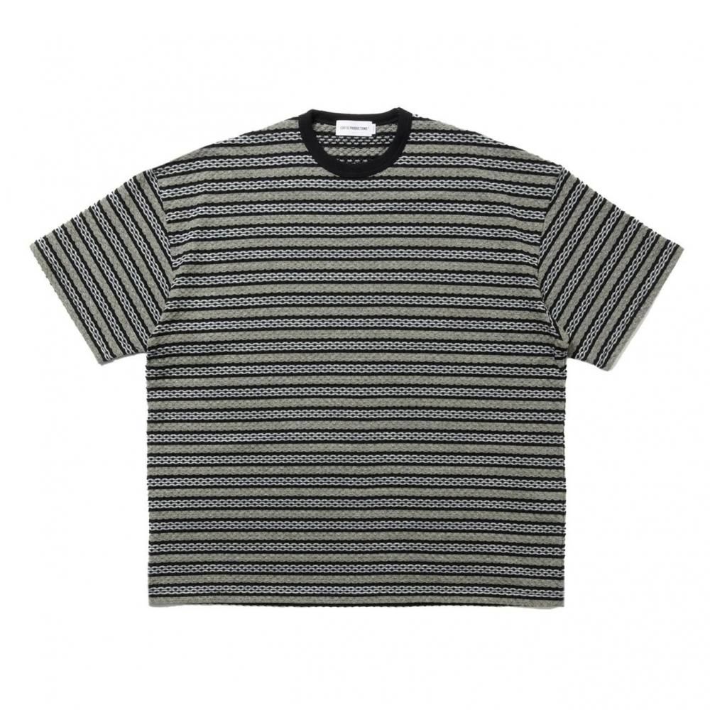 COOTIE Jacquard Border S/S Tee CTE-25S321 Black