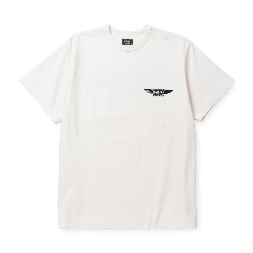 CALEE Binder Neck Wing Logo Vintage Tee<img class='new_mark_img2' src='https://img.shop-pro.jp/img/new/icons6.gif' style='border:none;display:inline;margin:0px;padding:0px;width:auto;' />