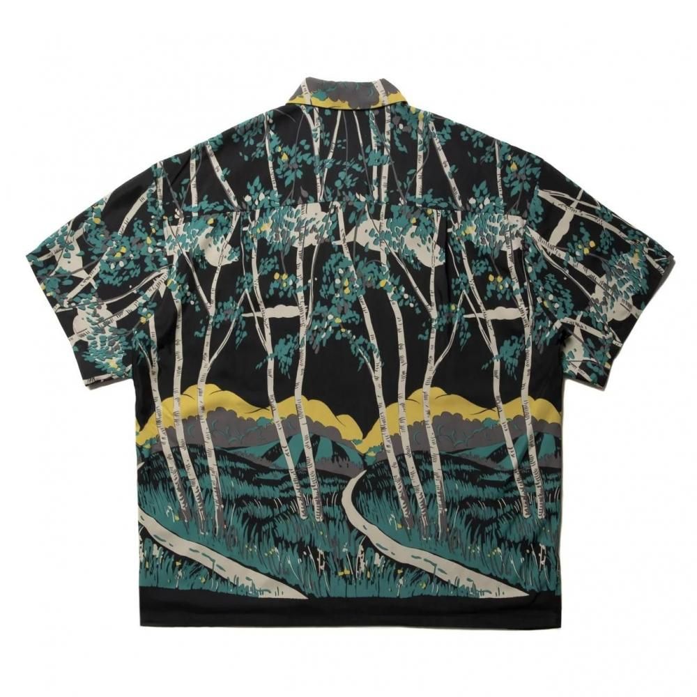 COOTIE Rayon Open Collar S/S Shirts CTE-25S413 Black