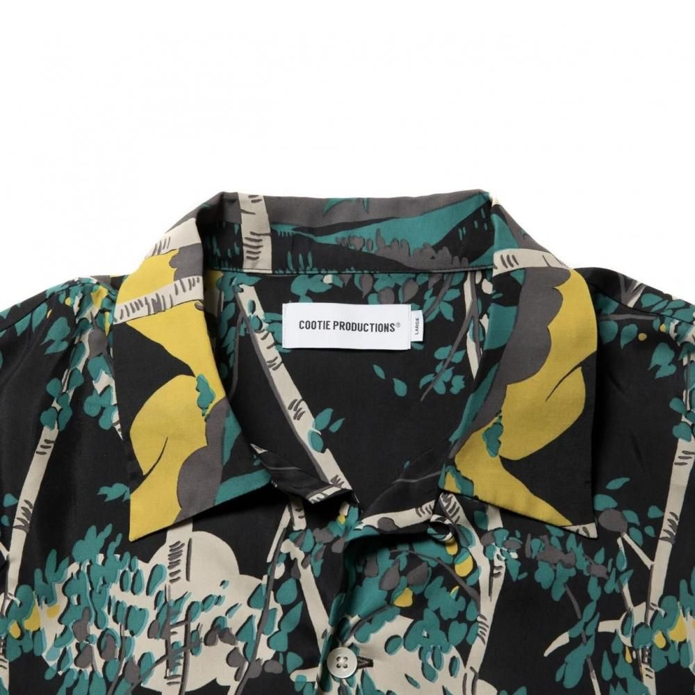 COOTIE Rayon Open Collar S/S Shirts CTE-25S413 Black