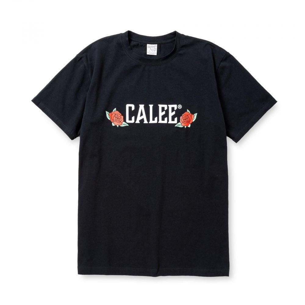 CALEE Stretch Calee Rose Logo Tee<img class='new_mark_img2' src='https://img.shop-pro.jp/img/new/icons6.gif' style='border:none;display:inline;margin:0px;padding:0px;width:auto;' />