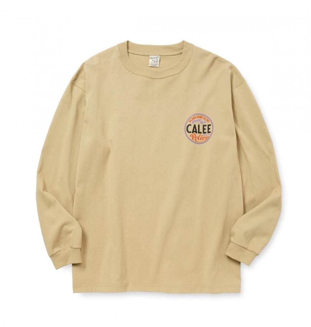CALEE VINTAGE TYPE CIRCLE LOGO L/S TEE<img class='new_mark_img2' src='https://img.shop-pro.jp/img/new/icons6.gif' style='border:none;display:inline;margin:0px;padding:0px;width:auto;' />