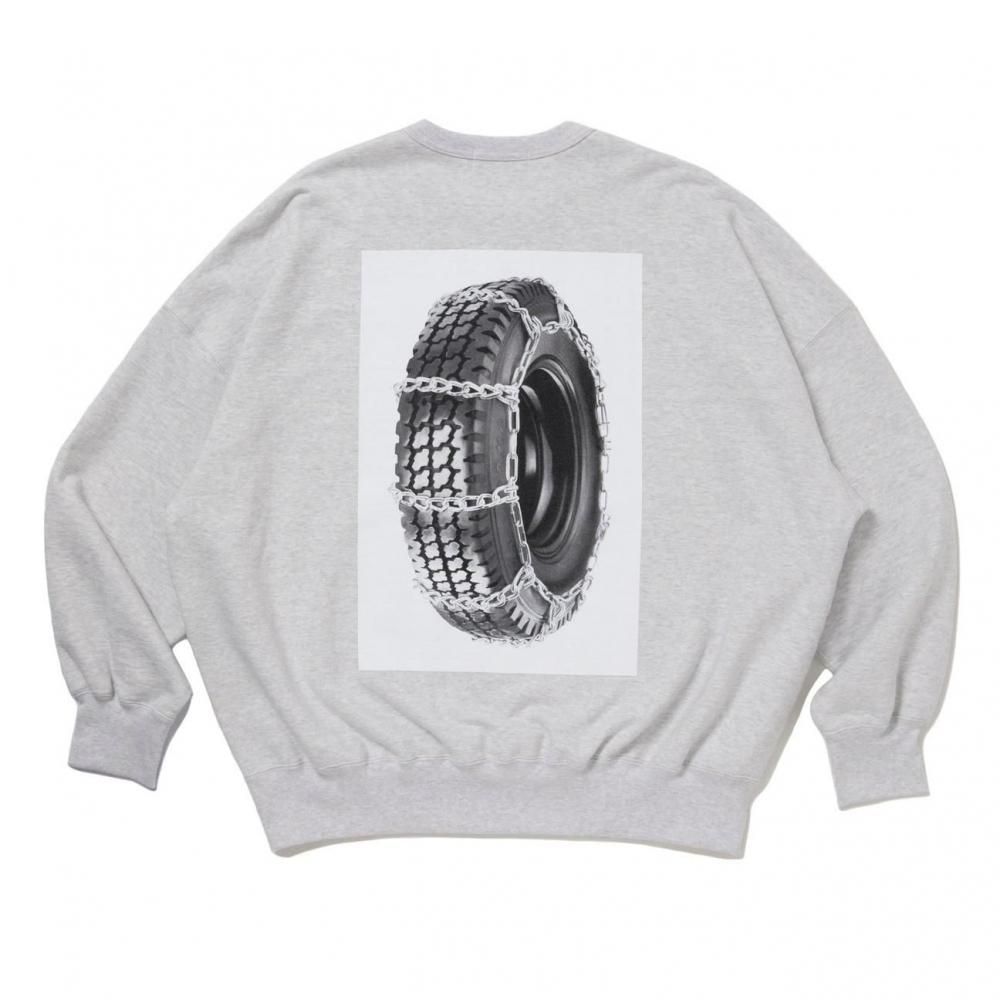 COOTIE Print Sweat Crew(Tire with Chains)<img class='new_mark_img2' src='https://img.shop-pro.jp/img/new/icons7.gif' style='border:none;display:inline;margin:0px;padding:0px;width:auto;' />