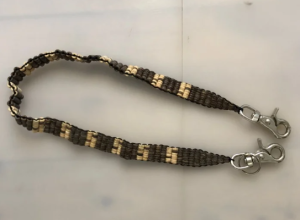 WOOD BEADS WALLET CHAIN