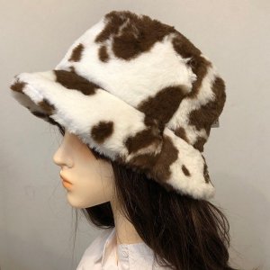 ե Хåȥϥå /֥饦COW FUR BUCKET HAT /BROWN