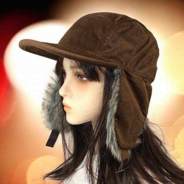 VAUNDY ファー付きキャップ グレー/オレンジ 商品詳細ページ | Vaundy