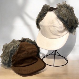 䡼ե եȥǥե饤ȥåסEAR FUR SOFT CORDUROY FLIGHT CAP